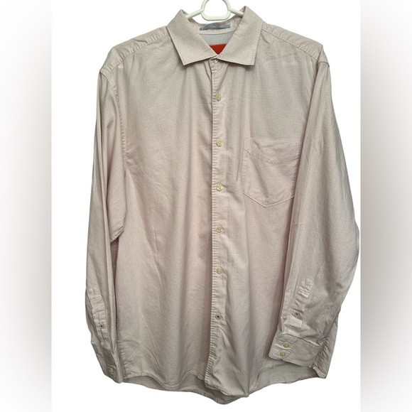 Tommy Bahama Pink Check Cotton LS Button Down Shirt NWOT - Picture 1 of 5
